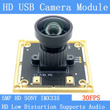 Industrial USB 2.0 Pure Physical Low Distortion CCTV HD 500W SONY IMX335 UVC Webcam 30FPS USB Camera Module Support Audio Linux 2024 - buy cheap