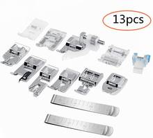 11Pcs Sewing Machine Presser Feet Set with 2Pcs Stainless Steel Hemming Clips for Low Shank Sewing Machine Singer Brother Janome 2024 - buy cheap