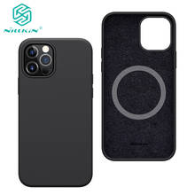 For iPhone 12 Pro Max Case Nillkin Flex Pure Pro Magnetic Silicone Case for Apple iPhone 12 Pro 6.1 Case coque 2024 - buy cheap