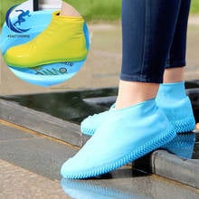 Zapatos de silicona antideslizantes para exteriores, impermeables, a prueba de lluvia, de goma, lavables, Unisex 2024 - compra barato