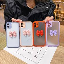 Cute Bowknot Candy Color Matte Shockproof Case for Xiaomi Poco X3 nfc Mi 10 Pro 10T Lite 9t 8 Redmi Note 9 5G 9S 8 9A 9C Cover 2024 - buy cheap