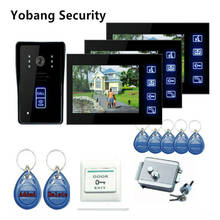 Yobang Security 7'' TFT LCD Wired Video Intercom Doorbell Door Phone System for home Indoor Monitor + 1000TVL IR Outdoor Camera 2024 - buy cheap