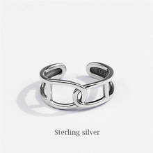Sole Memory Cross-anillos de apertura ajustables para mujer, Plata de Ley 925, tailandesa, Retro, creativa 2024 - compra barato