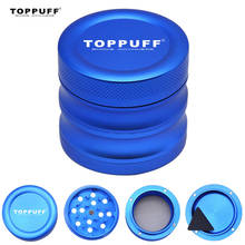 TOPPUFF Aircraft Aluminum Herb Grinder 56MM Tobacco Grinder Crusher Spice Grinder Heavy Design Mellow Solid Texture Smoke Miller 2024 - buy cheap