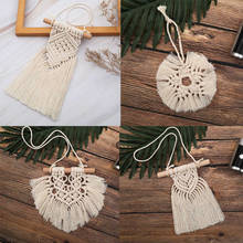 Nordic Hand-woven Boho Tassel Wall Hanging Ornaments Kids Room Decoration Wind Chimes Photo Props 2024 - buy cheap