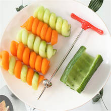 Cortador de facas cutelo faca acessórios da cozinha rolo manual espiral rabanete ferramentas batata vegetal frutas escultura 2024 - compre barato