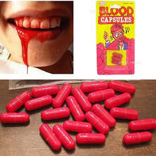 3Pcs/Box Horror Funny Halloween Prop Gag Realistic Fake Blood Pills Capsules 2024 - buy cheap
