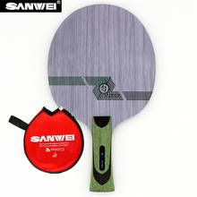 Sanwei-Hoja de tenis de mesa para más de 40 raquetas, hoja de Ping Pong verde, QY-1091, 11 capas, madera, Control 2024 - compra barato