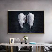 Плакаты на холсте с изображением крыльев Ангела, настенные картины картин для украшения гостиной 2024 - купить недорого