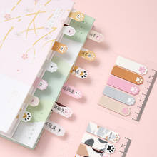 1set/lot Memo Pads Sticky Notes Cat paw Small fresh Paper diary Scrapbooking Stickers Office School stationery Notepad 2024 - buy cheap
