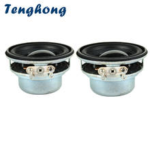 Tenghong mini caixa de som portátil, alto-falante portátil de alta distância, 2 peças, 16 core, 4ohm, 3w, pu, sistema de som, home theater, diy 2024 - compre barato