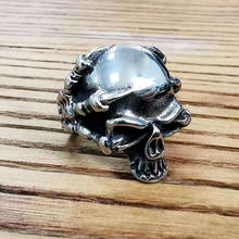 Anillo de acero inoxidable con diseño de garra de dragón para hombre y mujer, sortija estilo Hip Hop, Punk, motorista 2024 - compra barato