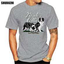 Border Collie Dog Latest Designed T Shirt Men CrewNeck short Sleeve Cotton Men T-shirt fashion t-shirt men cotton brand teeshirt 2024 - купить недорого