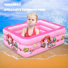 Swimming pool infant Children's inflatable pool square water float baby swimming pool splashing fishing pool Paddling Pool Jue2 2024 - buy cheap