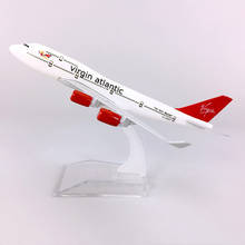 16CM Airplanes Virgin Atlantic Airways Boeing B747 Plane Model Metal Diecast Aircraft Airliner Toy Model Kids Gift Collectible 2024 - buy cheap