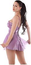 Женское Сексуальное Милое и невинное латексное платье, полупрозрачное фиолетовое 2024 - купить недорого