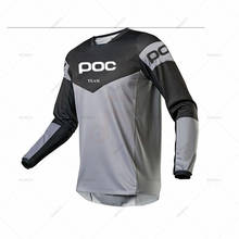 2021 Men's Downhill Jerseys Mountain Bike MTB Shirts Offroad DH Motorcycle Jersey Motocross Sportwear Clothing FXR Bike TEAM POC 2024 - buy cheap