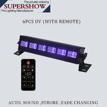Alta qualidade à prova d' água 6pcs led uv luz wall washer led luzes para shows festas