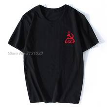 Soviet Flag Hammer Sickle Communist Communism Cccp Army T Shirt Men USSR Soviet Union KGB Moscow Russia T-shirt Tshirt Tees 2024 - buy cheap