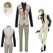 Fantasia de cães bungou, conjunto completo de uniforme para cosplay de kunikida doppo, anime japonês, carnaval halloween para adultos 2024 - compre barato