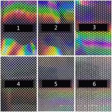 10 Sheets Iridescent Spangles Paper Aurora AB Effect Reflective Mirror Stickers Fish Scale Epoxy Resin Rainbow Sequins 2024 - buy cheap