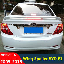 Para geely byd f3 spoiler acessórios 2005-2015 abs material cauda do carro de alta qualidade tronco spoiler asa traseira byd f3 especial 2024 - compre barato