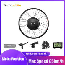 Pasion eBike Electric Bicycle Conversion Kit 1500W V-Brake E Bike Rear Wheel Kit 26inch Electric Bike Kit 1500W 48V Motor Wheel 2024 - buy cheap