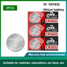 Baterias chatas de lítio 3v cr1632, para relógio eaxell, brinquedo br1632 ecr1632 dl1632 kcr1632 lm1632 kl1632 2024 - compre barato