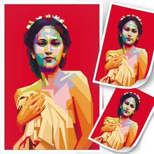 Modern Balinese Women Popart Wall Art Canvas Painting Picture Poster and Print Gallery Home Decor 2024 - buy cheap