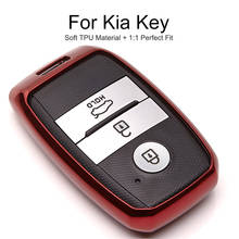 Новинка 2019 чехол для автомобильного ключа из ТПУ Для Kia Optima K5 Sportage 4 Rio X Line K2 3 Ceed Carens Stinger для Cerato и Carnival Key Ring Shell 2024 - купить недорого