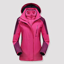 Casaco feminino quebra-vento inverno, jaqueta softshell esportiva à prova d'água acampamento caminhada esqui 2024 - compre barato