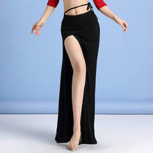 Женская длинная юбка для танца живота, юбка из модала с одним разрезом, 2021 2024 - купить недорого