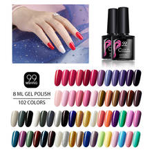 Esmalte de uñas de gel UV semipermanente, gel LED UV para decoración de uñas, esmalte de uñas para manicura capa superior y de base, 102 colores 2024 - compra barato