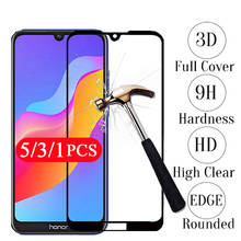 Capa protetora para smartphone, 5, 3 ou 1 peças, tela de proteção em vidro temperado, ideal para huawei honor 8x max, 8a, pro, 8 lite, 8s, 8c 2024 - compre barato