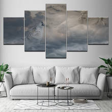 Modern Modular Wall Painting Art Picture Paint on Canvas Home Decor for Living Room Wolves In The Mountains Roar 5 Piece Artwork 2024 - buy cheap