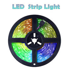 Tira de Luces LED RGB Flexible, cinta de diodo impermeable SMD 5050 2835, Luces de decoración de Festival, lámparas de retroiluminación de TV 2024 - compra barato