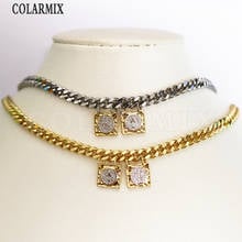 3 strands Double San Benito Charm collar necklace Lock chocker necklace for women religion jewelry fashion jewels gift 9633 2024 - buy cheap