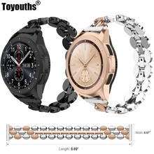 Toyouths Stainless Steel Watch Band for Samsung Galaxy Watch 42mm Bracelet Wristband Women Metal Strap for Galaxy Active 2 40mm 2024 - buy cheap