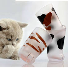 New Creative Cute Cat Paws Glass Frosted Glass Cups Cat Foot Print Mug Office Coffee Mug Milk Glass Cup Kids Breakfast Cup Gift 2024 - buy cheap