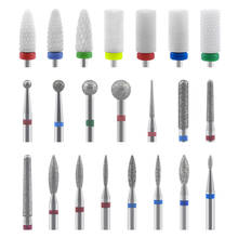 10pcs Diamond Nail Drill Bit Set Ceramic Carbide Milling Cutter Nail Manicure Polish Machine Set Nail File Art Tool Accessories 2024 - buy cheap