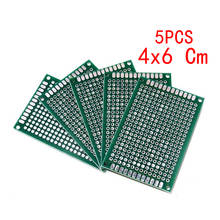 Placa PCB 4x6 Cm Universal impresa placa de circuito 4*6 doble lado PCB prototipo placa 40*60mm para Arduino experimento tablero de cobre 2024 - compra barato