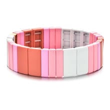 New Beads Pulseiras Pink Friendship Bracelets for Women Accessories Charm Bracelet Friends Gift snap button jewelry diy 2024 - buy cheap