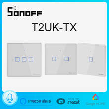 SONOFF T2 UK TX SERIES Smart Wifi Touch Wall Light Switch With Border 433 RF/Voice/APP Control Works With Alexa Smart Home 2024 - buy cheap