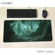 Mousepad floresta fantasia 900x400mm, tapete para mouse e teclado gamer, acessórios adorável 2024 - compre barato