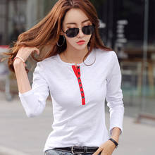 GGRIGHT Long Sleeve Shirt Women Clothes 2019 Autumn Winter Button T-Shirt Female Tshirt Cotton Korean Tee Shirt Femme harajuku 2024 - buy cheap