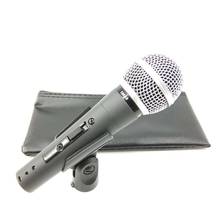 Bwq nova alta qualidade tubo pesado sm57 57lc sm 58 58lc sm58lc som claro handheld microfone karaoke com fio 2024 - compre barato