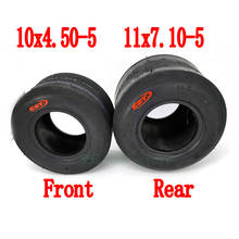 High Quality 168 Go Kart Drift Car Wheel 5 Inch Front 10x4.50-5 Rear 11x7.10-5 Tubeless Vacuum Tire 2024 - buy cheap