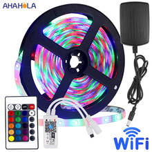 5m Waterproof Rgb Led Strips with Remote Control 60 Leds/m SMD 2835 Rgb Led Tape 12v DC Waterproof Led Ribbon Light 2024 - buy cheap