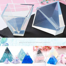20/30/40/50mm pirâmide transparente moldes de silicone diy resina decorativa artesanato jóias que faz moldes de resina molde para joias 2024 - compre barato