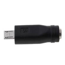Adaptador de conector de alimentación de CC, conector hembra a Micro USB macho, 2021x5,5mm, nuevo, 2,1, 5 uds. 2024 - compra barato